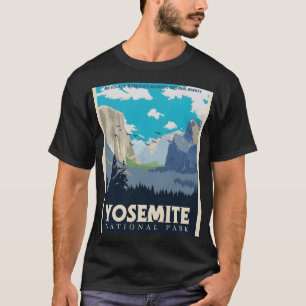 ヨセミテ国立公園ヴィンテージ旅行 Tシャツ