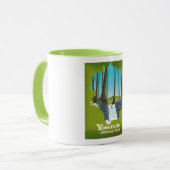 ヨセミテ国立公園休暇ポスター。 マグカップ (正面左)