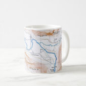 ヨセミテ国立公園地図はがきマグカップ コーヒーマグカップ (正面右)