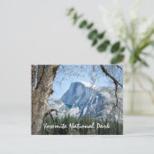 ヨセミテ国立公園文字ハーフドーム撮影 ポストカード (スタンド正面)