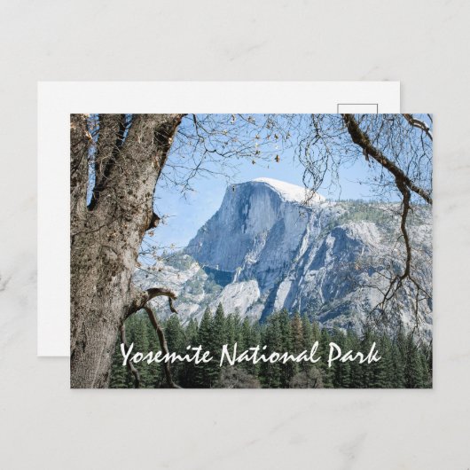 ヨセミテ国立公園文字ハーフドーム撮影 ポストカード (正面/裏面)