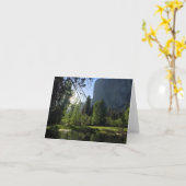 ヨセミテ国立公園空白のノートカード カード (黄色い花)