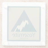 ヨセミテ国立公園素朴 ガラスコースター (裏面)