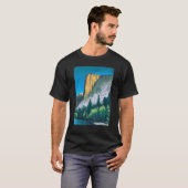 ヨセミテ国立公園絵画ヨセミテ Tシャツ (正面フル)