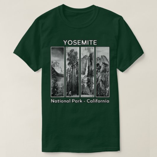 ヨセミテ国立公園1890ワイルダネス1 Tシャツ (デザイン正面)