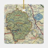 ヨセミテ国立公園50の地図 セラミックオーナメント (裏面)