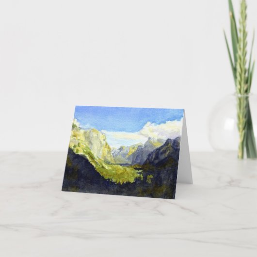 ヨセミテ国立公園、インスピレーションポイント#2 カード (正面)