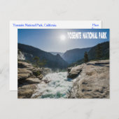 ヨセミテ国立公園,カリフォルニアのはがき ポストカード (正面/裏面)