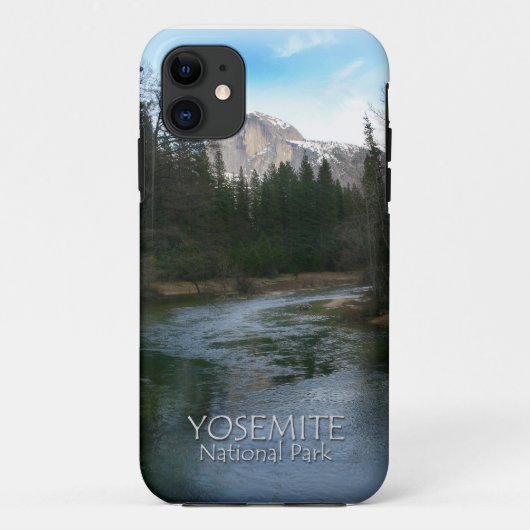 ヨセミテ国立公園、カリフォルニアの半分のドーム Case-Mate iPhoneケース (裏面)