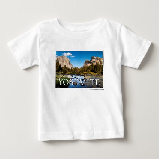 ヨセミテ国立公園 カリフォルニア州 ベビーTシャツ (正面)