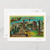 ヨセミテ国立公園，カリフォルニア州 – ラージレット ポストカード (正面/裏面)