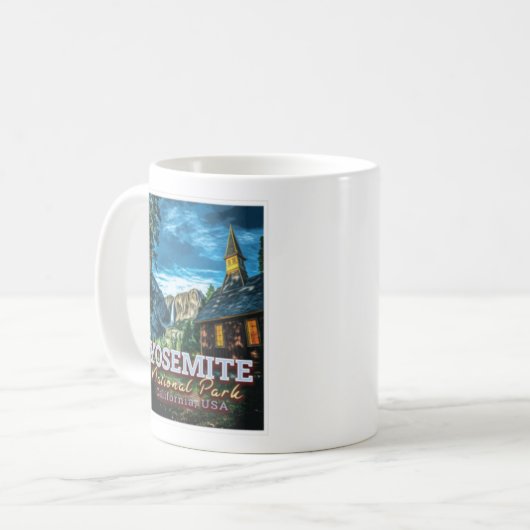 ヨセミテ国立公園 – カリフォルニア統一された州 コーヒーマグカップ (正面左)