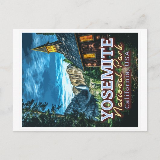 ヨセミテ国立公園 – カリフォルニア統一された州 ポストカード (正面)