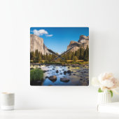 ヨセミテ国立公園、カリフォルニア スクエア壁時計 (ホーム)