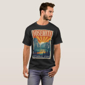 ヨセミテ国立公園 カリフォルニア ハイキング Tシャツ (正面フル)