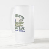 ヨセミテ国立公園、カリフォルニア フロストグラスビールジョッキ (正面左)