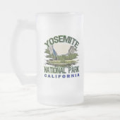 ヨセミテ国立公園、カリフォルニア フロストグラスビールジョッキ (左)