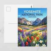 ヨセミテ国立公園 カリフォルニア ポストカード (正面/裏面)