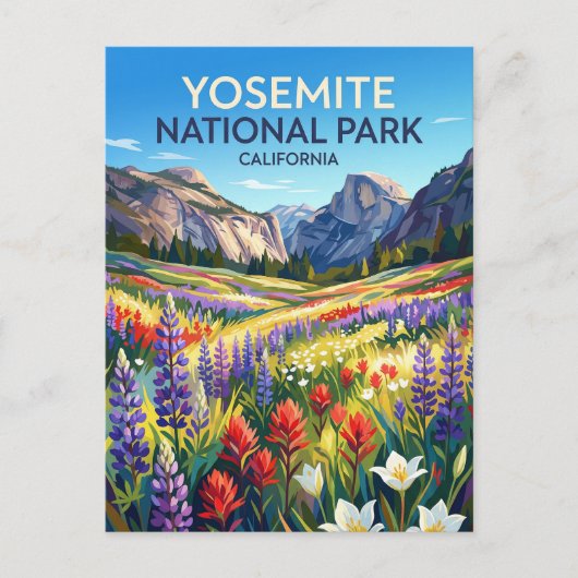 ヨセミテ国立公園 カリフォルニア ポストカード (正面)