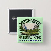 ヨセミテ国立公園、カリフォルニア 缶バッジ (正面&裏面)