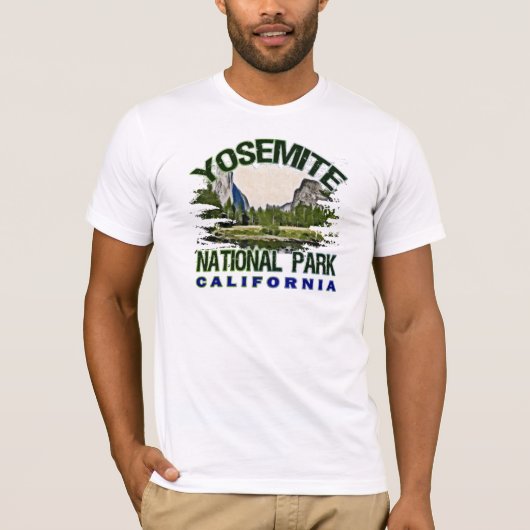ヨセミテ国立公園、カリフォルニア Tシャツ (正面)