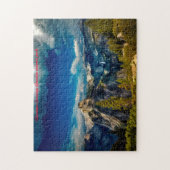 ヨセミテ国立公園。クリスマスの挨拶 ジグソーパズル (縦)