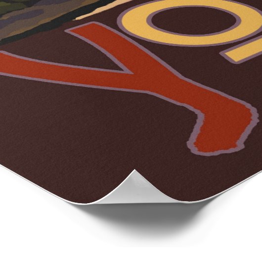 ヨセミテ国立公園 – ハーフドーム旅行ポスター ポスター (角)