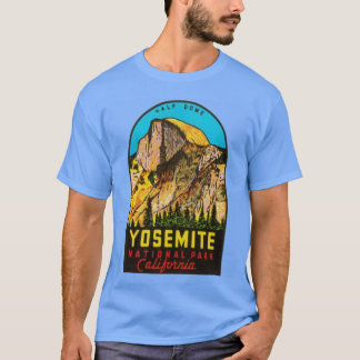 ヨセミテ国立公園 ハーフドーム ビンテージ トラベル デ Tシャツ