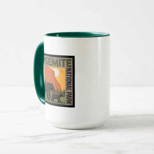 ヨセミテ国立公園 |ベアファミリー マグカップ (正面左)