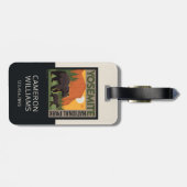 ヨセミテ国立公園 |ベアファミリー ラゲッジタグ (裏面横)