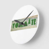 ヨセミテ国立公園 ラウンド壁時計 (傾斜)