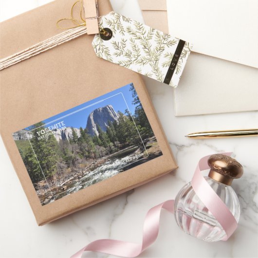 ヨセミテ国立公園 長方形シール (ギフト)