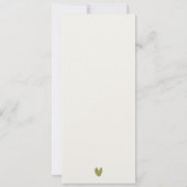 ヨセミテ国立公園CAウォーターカラー結婚ズメニュー 招待状 (裏面)