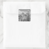 ヨセミテ国立2号東側の赤外線写真 スクエアシール (バッグ)