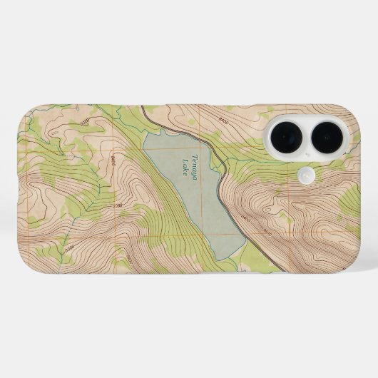 ヨセミテ地形図 Case-Mate iPhoneケース (裏面 (横))