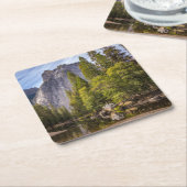 ヨセミテ山 スクエアペーパーコースター (アングル)