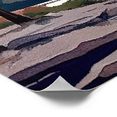 ヨセミテ水彩 ポスター (角)