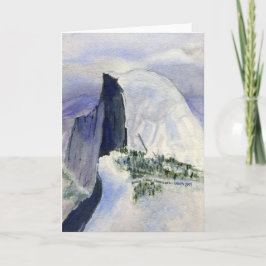 ヨセミテ氷河ポイントのハーフドーム シーズンカード