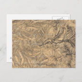 ヨセミテ渓谷に隣接するシエラネバダ ポストカード (正面/裏面)