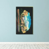 ヨセミテ渓谷のグランドビューのポータル キャンバスプリント (インサイチュ (ウッドフロア))