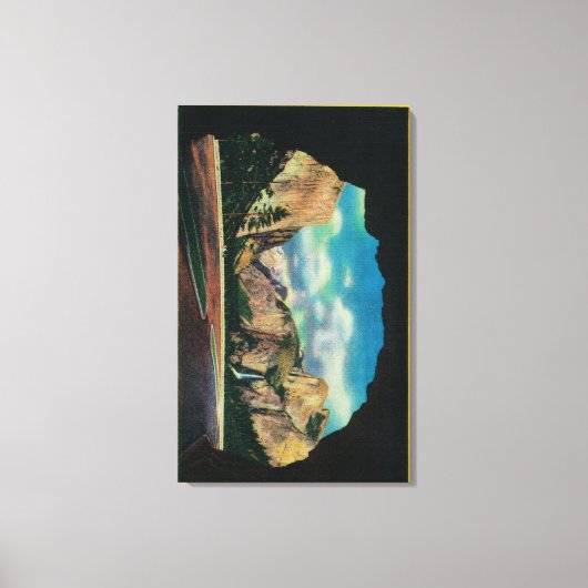 ヨセミテ渓谷のグランドビューのポータル キャンバスプリント (正面)