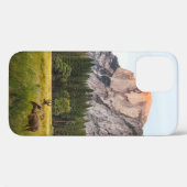 ヨセミテ渓谷のハーフドーム前の2頭の鹿 Case-Mate iPhoneケース (裏面 (横))