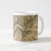 ヨセミテ渓谷の地形図2 ジャンボコーヒーマグカップ (正面右)