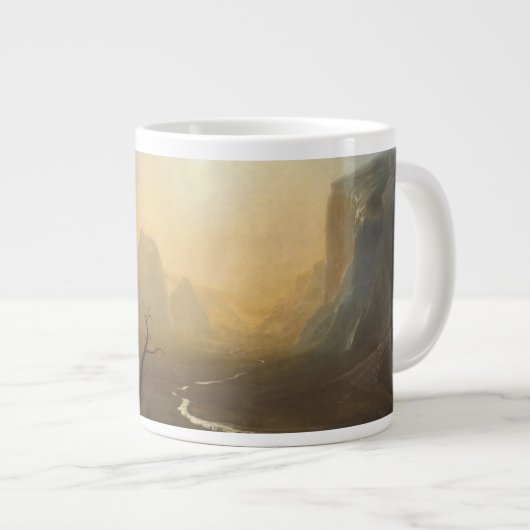 ヨセミテ渓谷、氷河ポイントトレイル ジャンボコーヒーマグカップ (正面右)