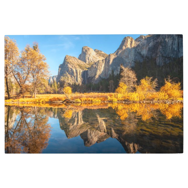 ヨセミテ渓谷in秋 メタルプリント (正面)