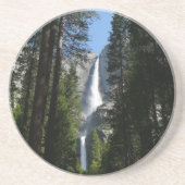 ヨセミテ滝と森の風景写真 コースター (正面)