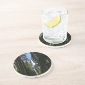 ヨセミテ滝と森の風景写真 コースター (側面)