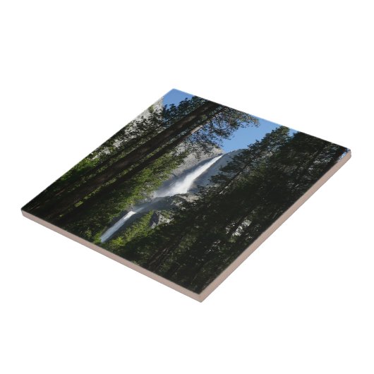 ヨセミテ滝と森の風景写真 タイル (側面)