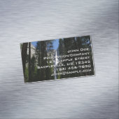 ヨセミテ滝と森の風景写真 マグネット名刺 (インサイチュ)