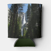 ヨセミテ滝と森の風景写真 缶クーラー (正面)